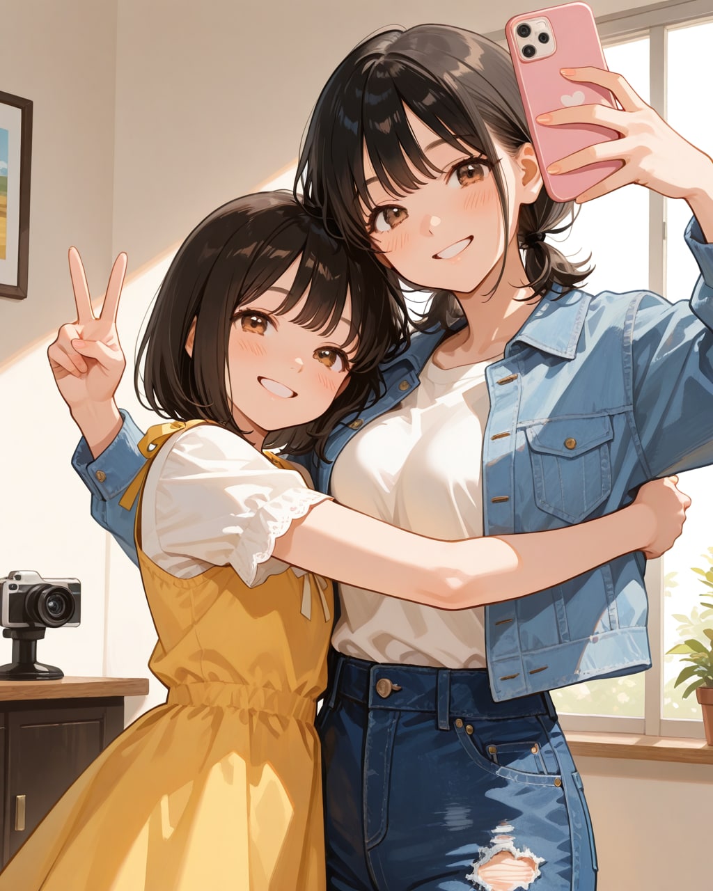 あの子と一緒にハイチーズ | の人気AIイラスト・グラビア