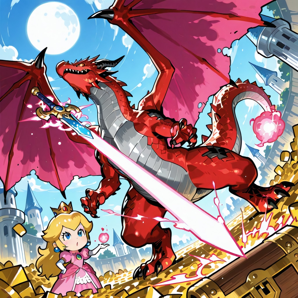 Sword Dragon Princess Treasure | の人気AIイラスト・グラビア