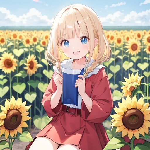 ひまわり畑（AQUA) | の人気AIイラスト・グラビア