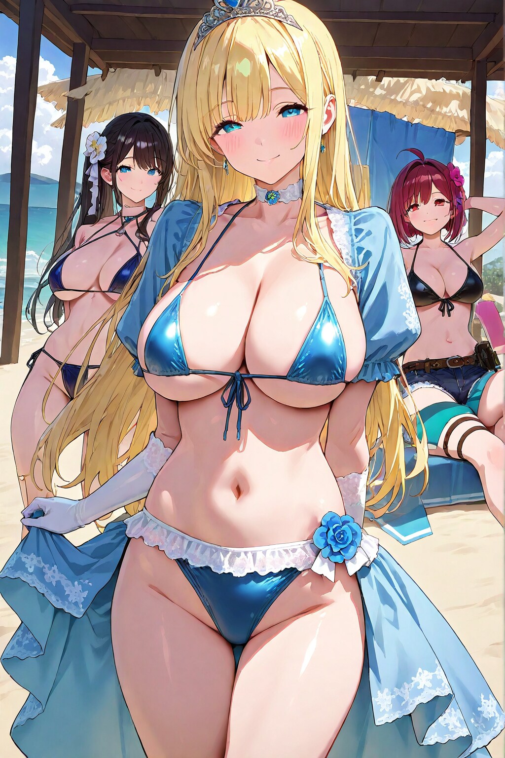 ねえ、誰の水着が一番セクシーかな？