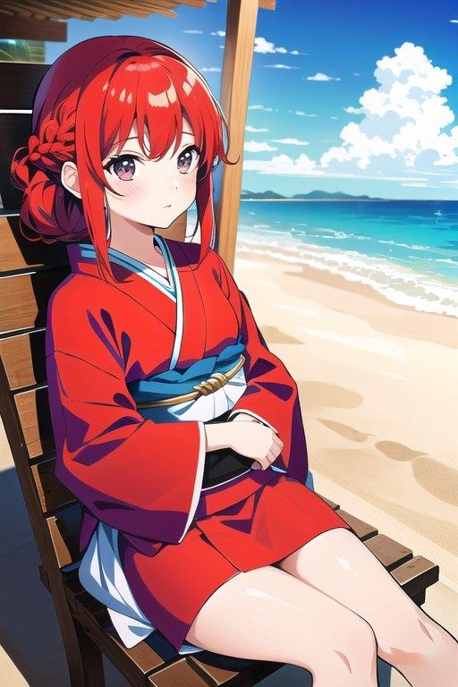 トロピカな着物 | の人気AIイラスト・グラビア