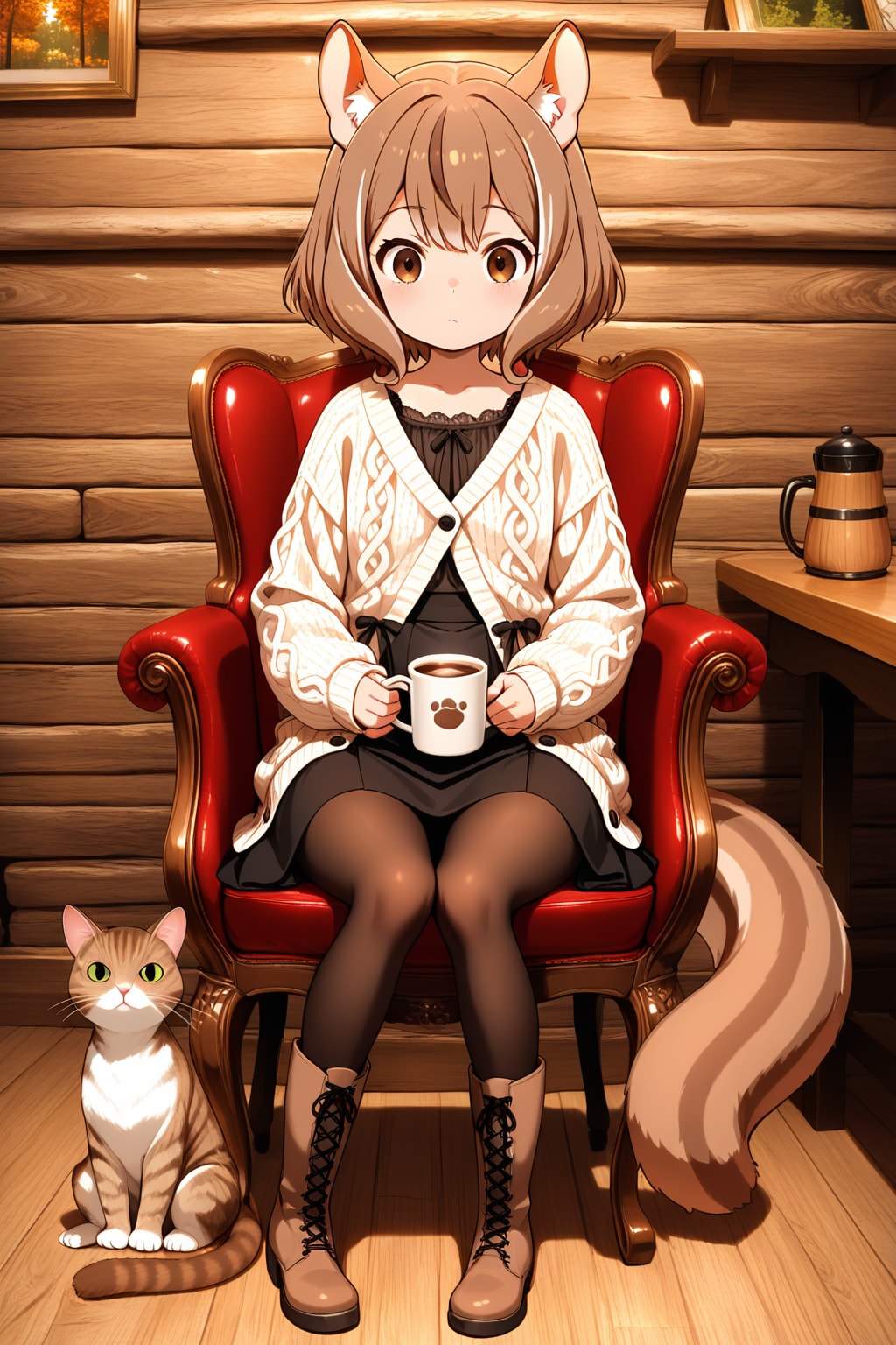 ミミちゃんとシルちゃんのお正月day3《おいでよ どうぶつの娘》