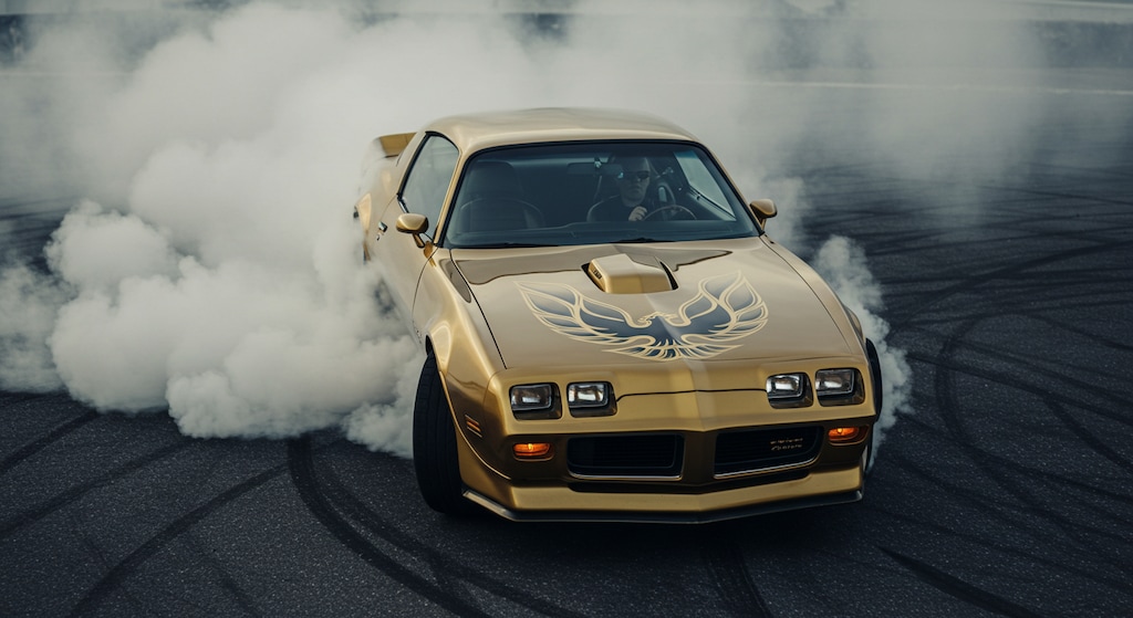 ゴールドポンティアックファイヤーバードトランザム