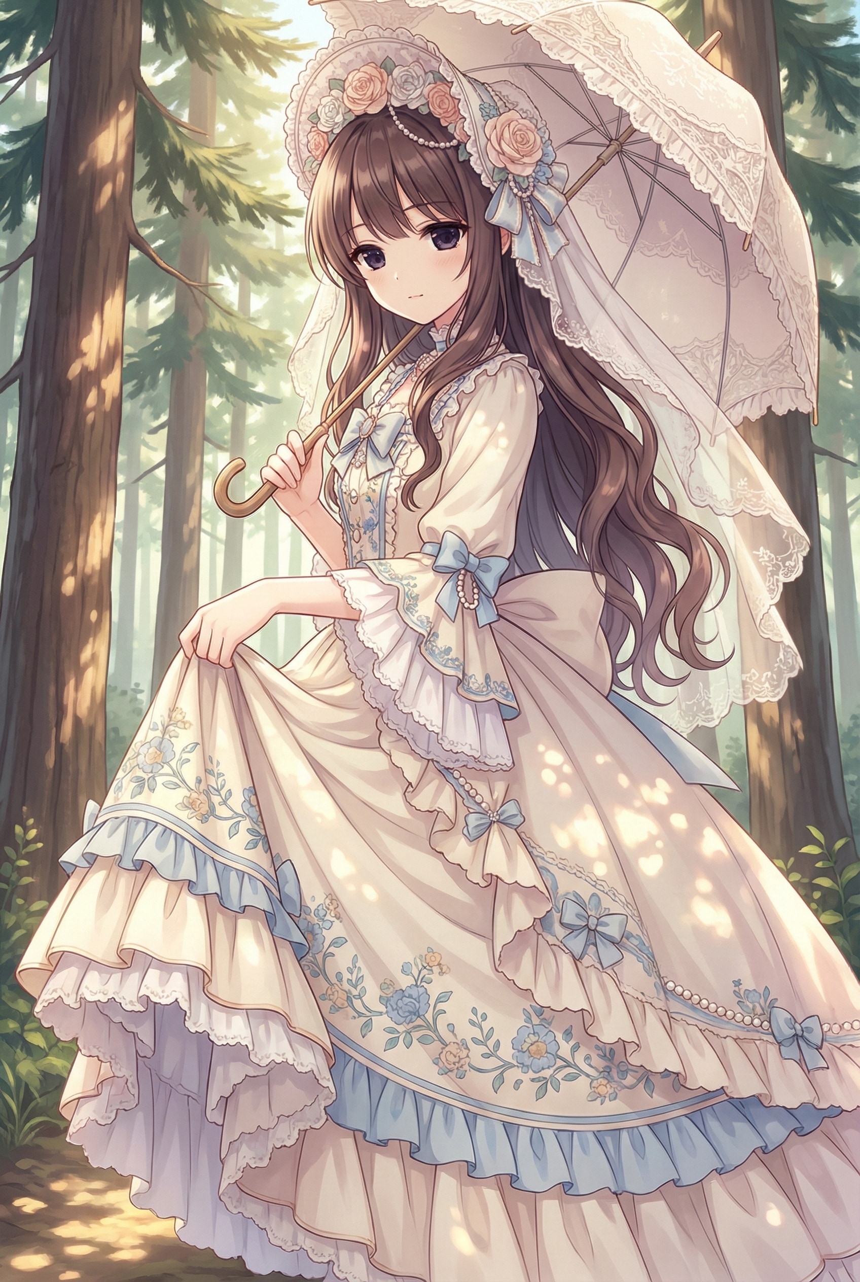 幽森に咲く薔薇 | の人気AIイラスト・グラビア