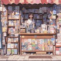 本屋さんで店番をする女の子 7枚目