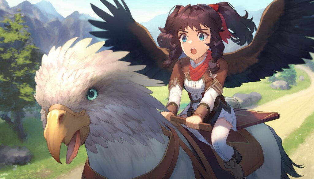 グリフォン＆少女