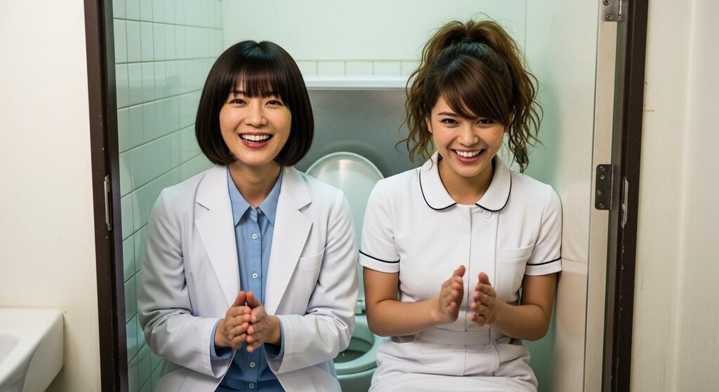 「まるで子犬が前足を動かしてるみたい。がんばれー！」