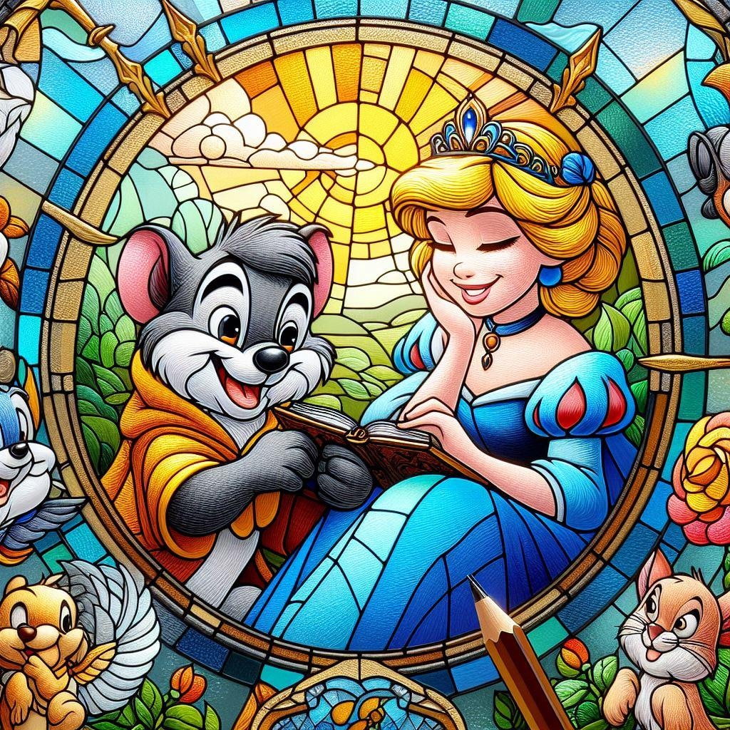 東京ディズニーリゾート40周年記念ステンドグラス
