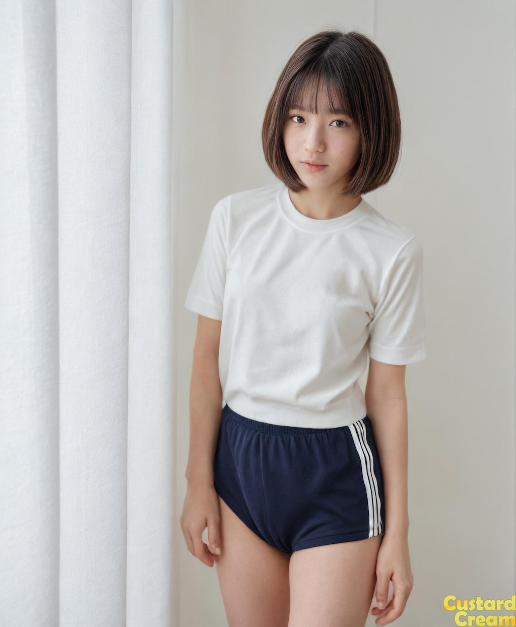 【画像　ソロ体操服】紺体操服グラビア画像集