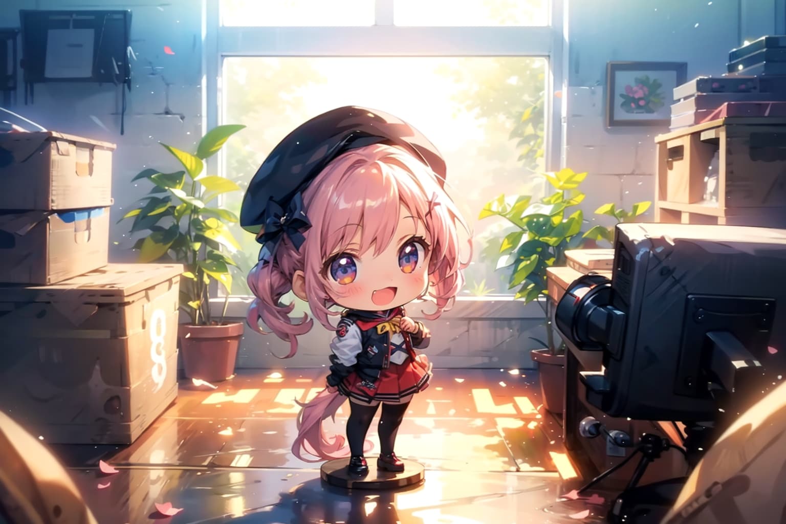 練習、ちびちゃんと、撮影機材？。 | の人気AIイラスト・グラビア