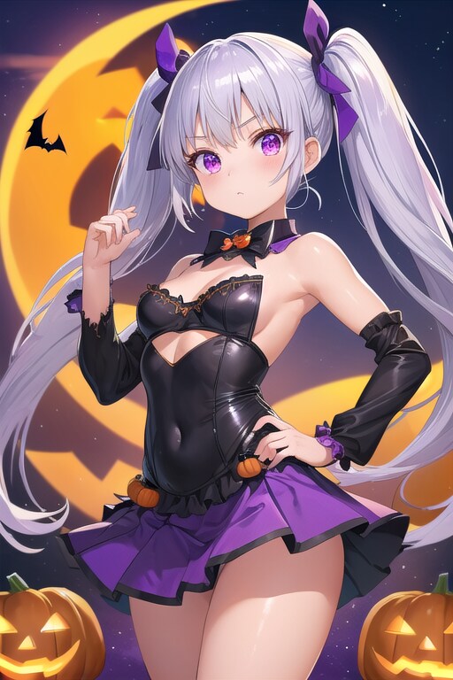 カボチャに懐かれる少女