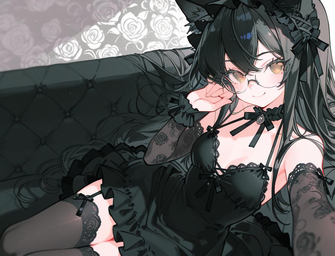 <うちの子ちゃん>黒猫コンセプトカフェ | の人気AIイラスト・グラビア