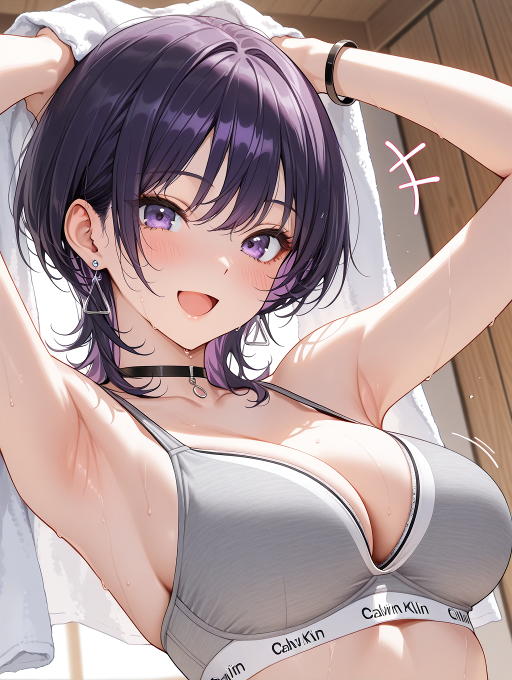 うちの子みやび 温泉上がりに髪を乾かしている〇〇ちゃんシリーズ