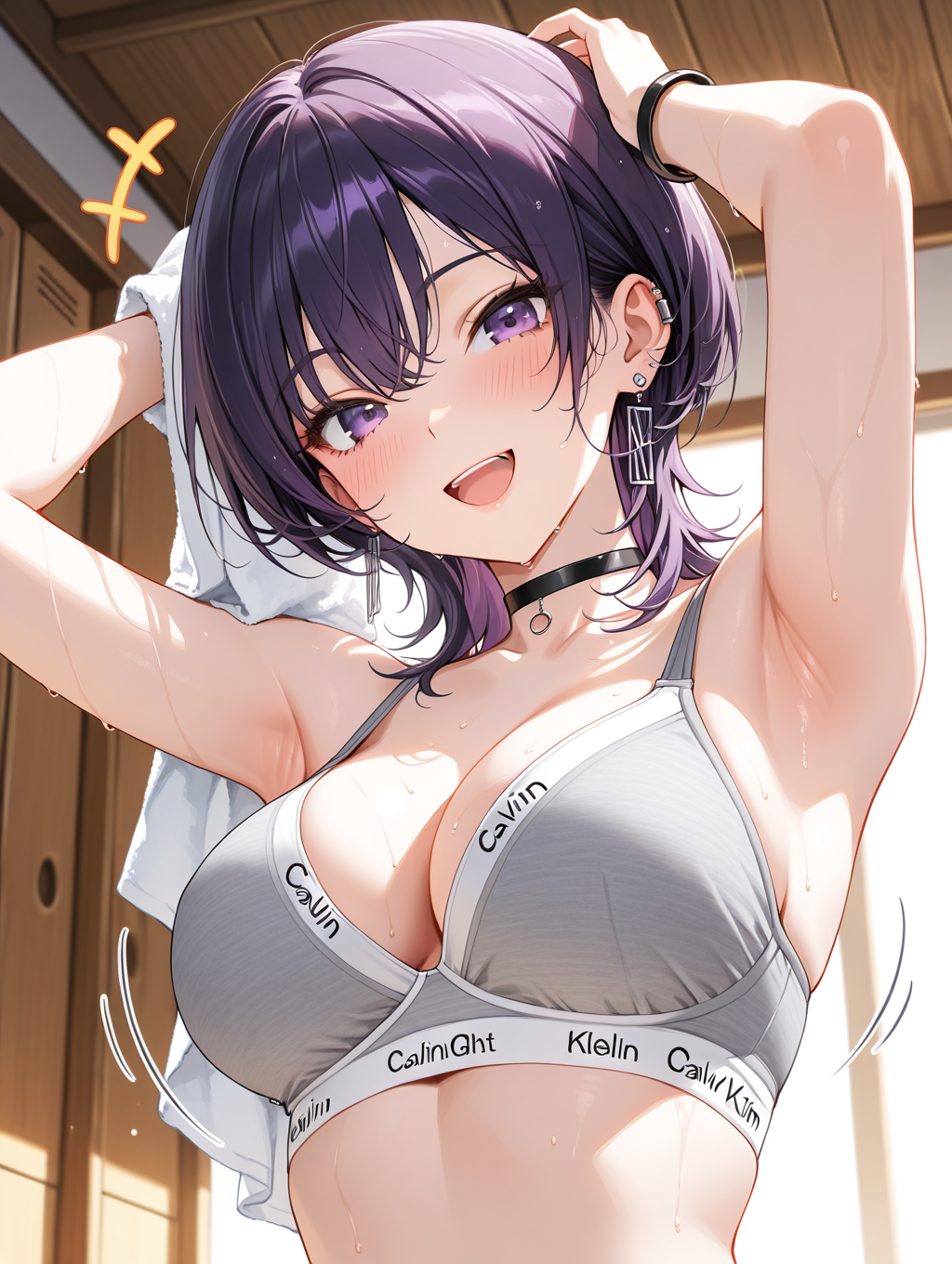うちの子みやび 温泉上がりに髪を乾かしている〇〇ちゃんシリーズ