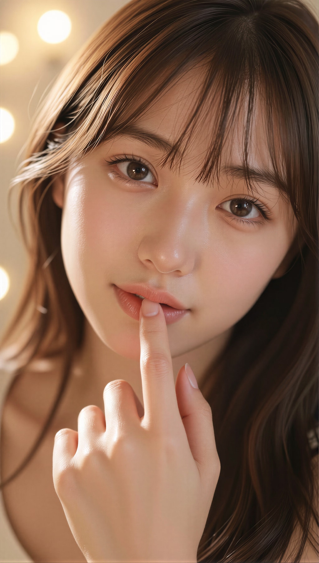 唇に触れる指先 4
