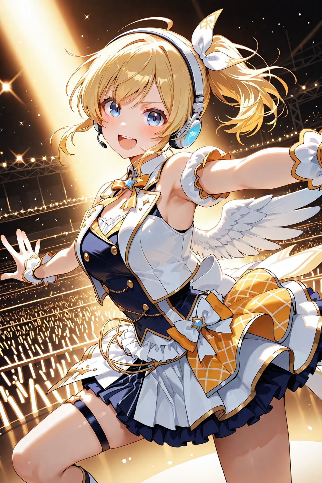 金髪ポニーテールのアイドル | の人気AIイラスト・グラビア