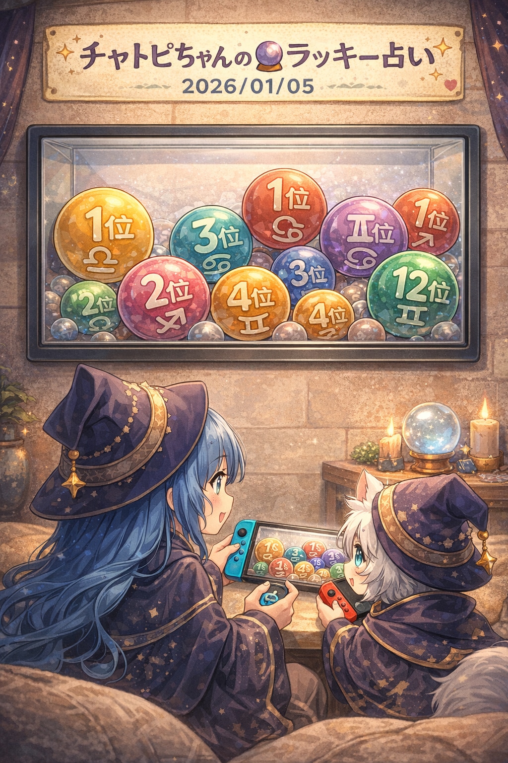 チャトピちゃん占い（01/05） | の人気AIイラスト・グラビア