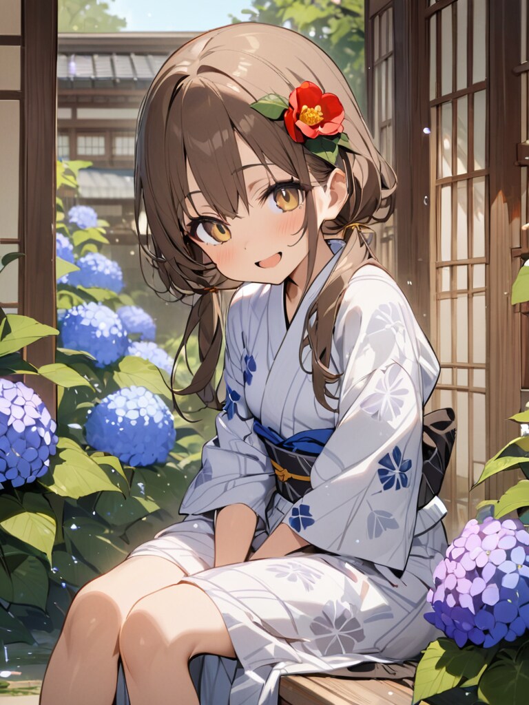 縁側にて