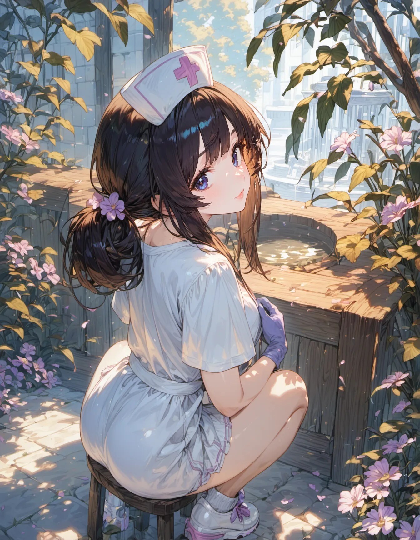 The Fountain’s Healing Hands | の人気AIイラスト・グラビア