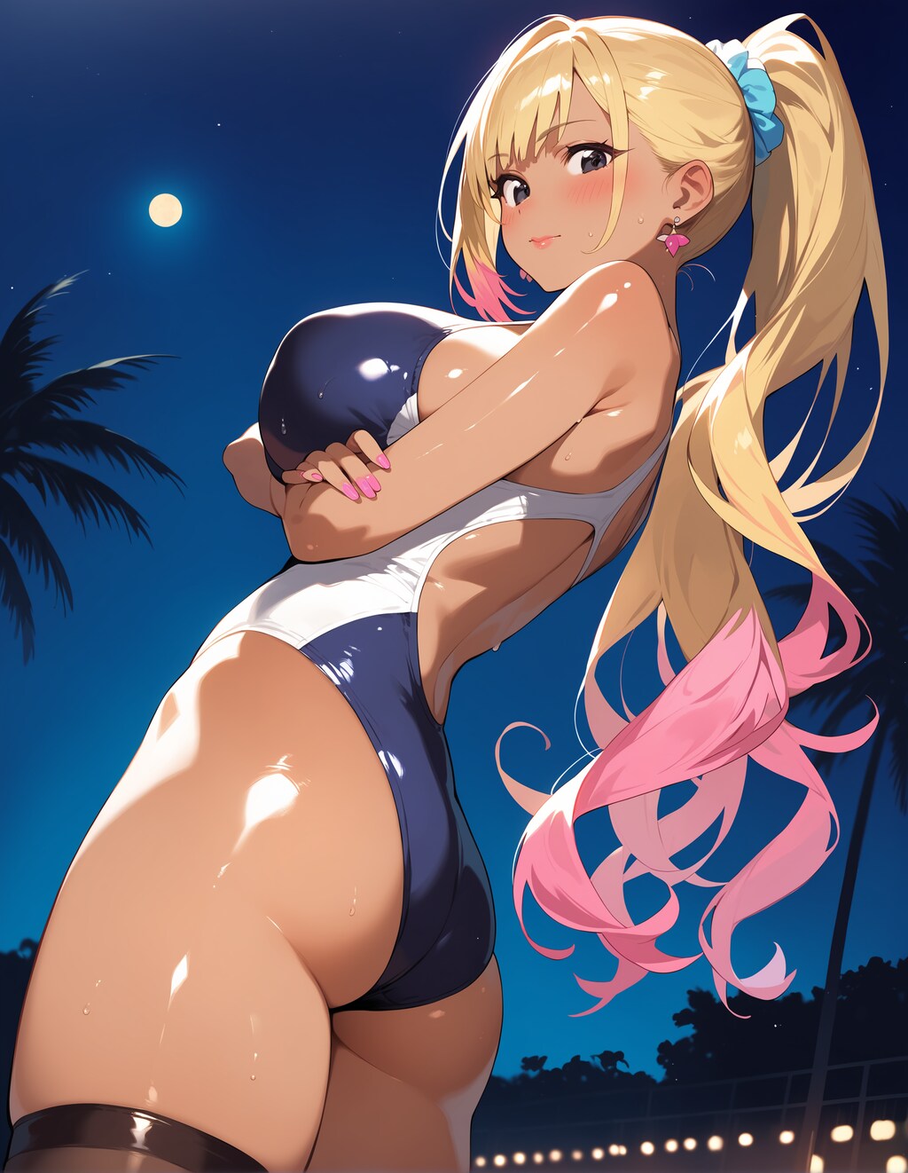 ワンピース水着♪ギャル♡