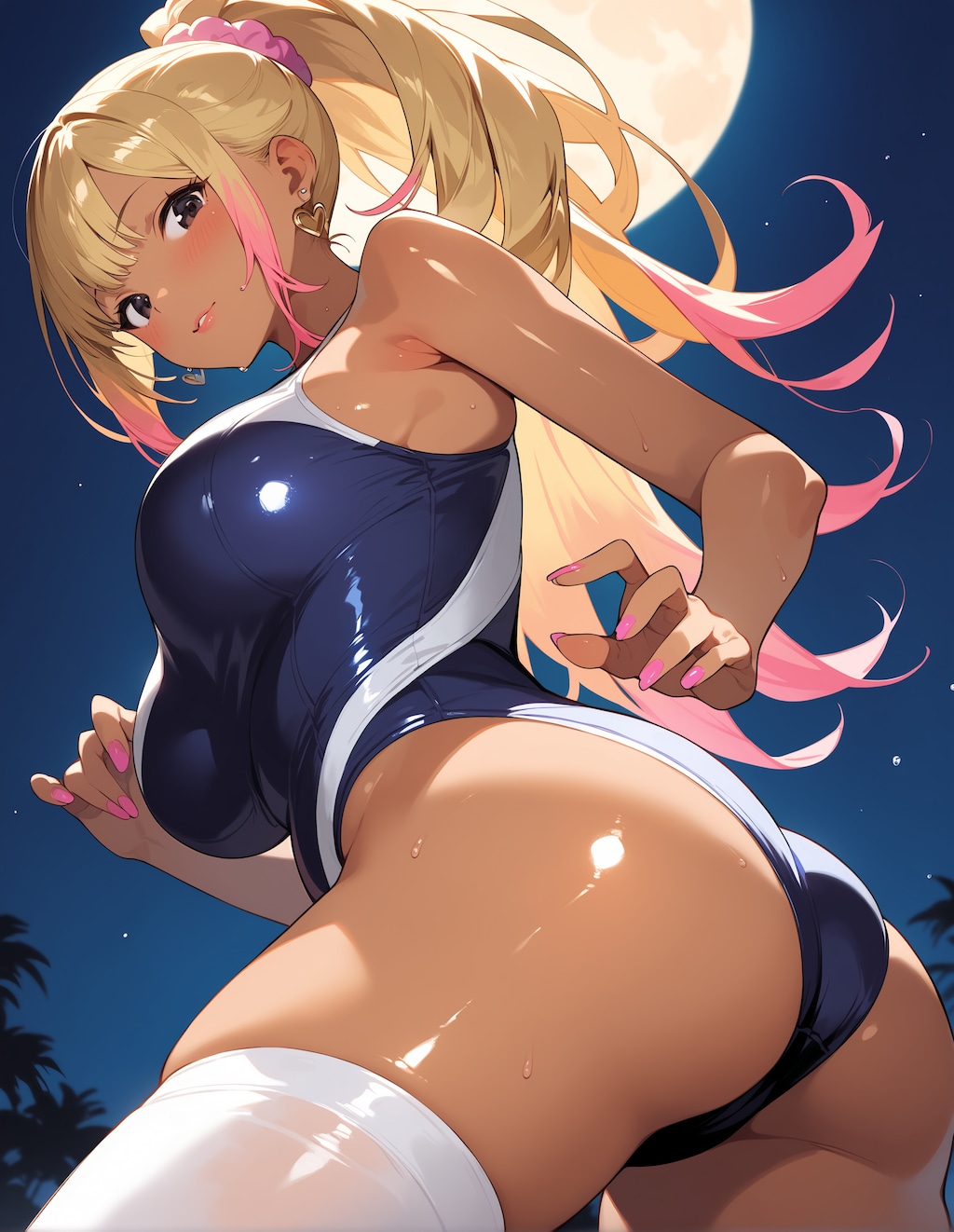 ワンピース水着♪ギャル♡