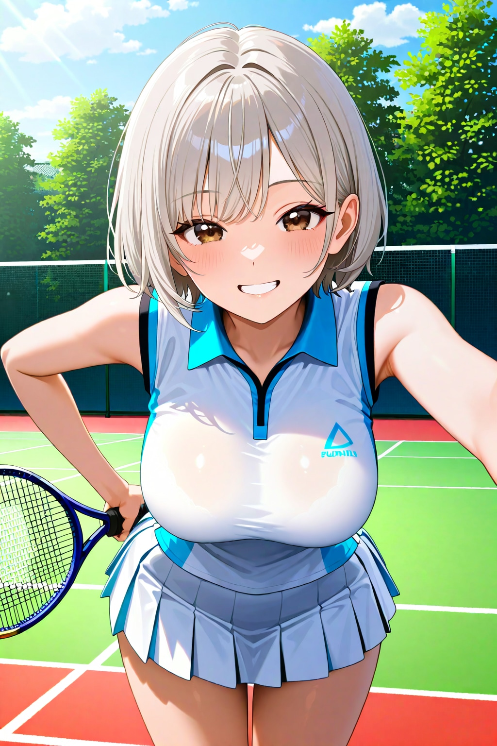 テニスする彩翔ちゃん