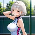 テニスする彩翔ちゃん 3枚目