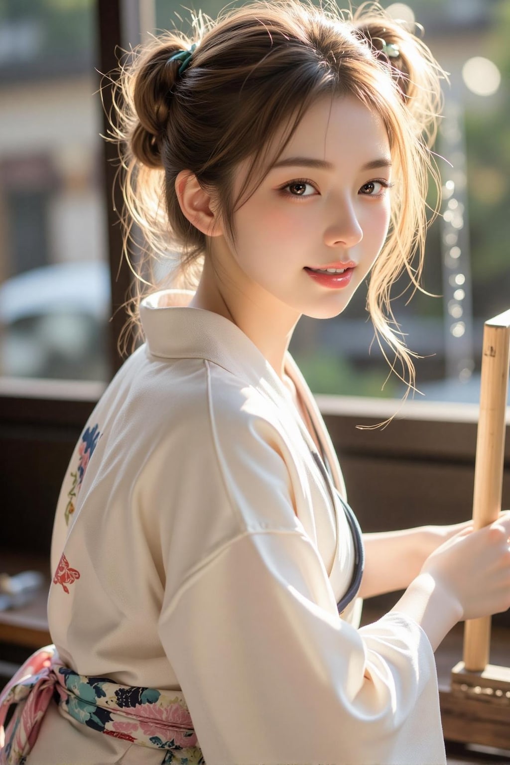 アリサの紙漉き??