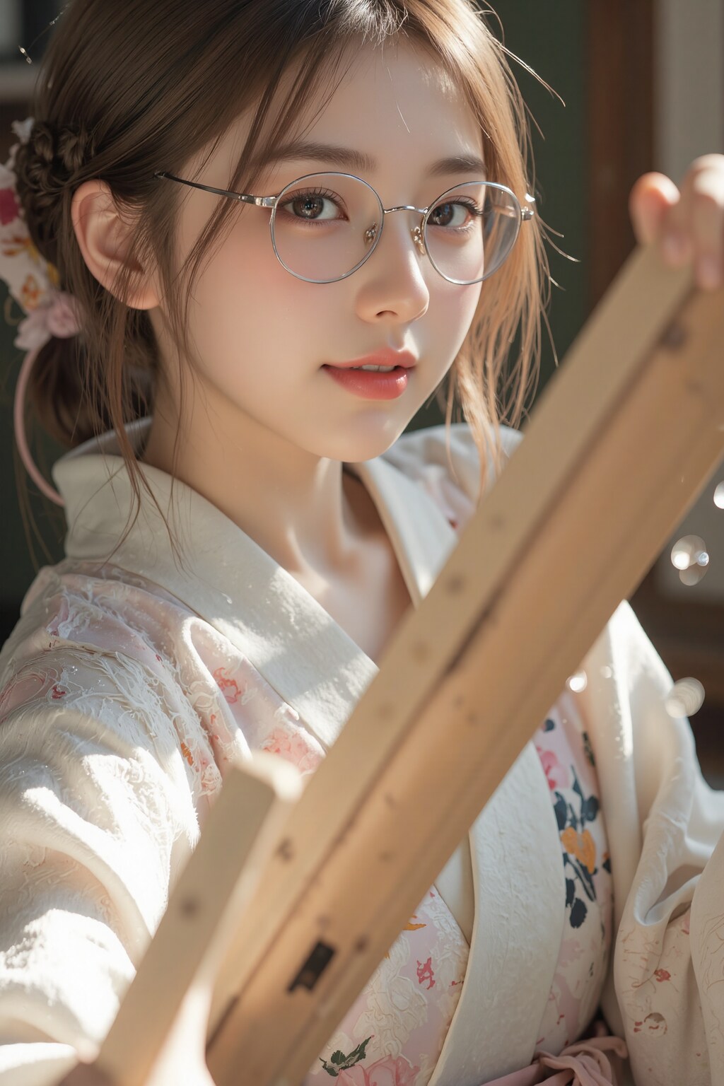 アリサの紙漉き??