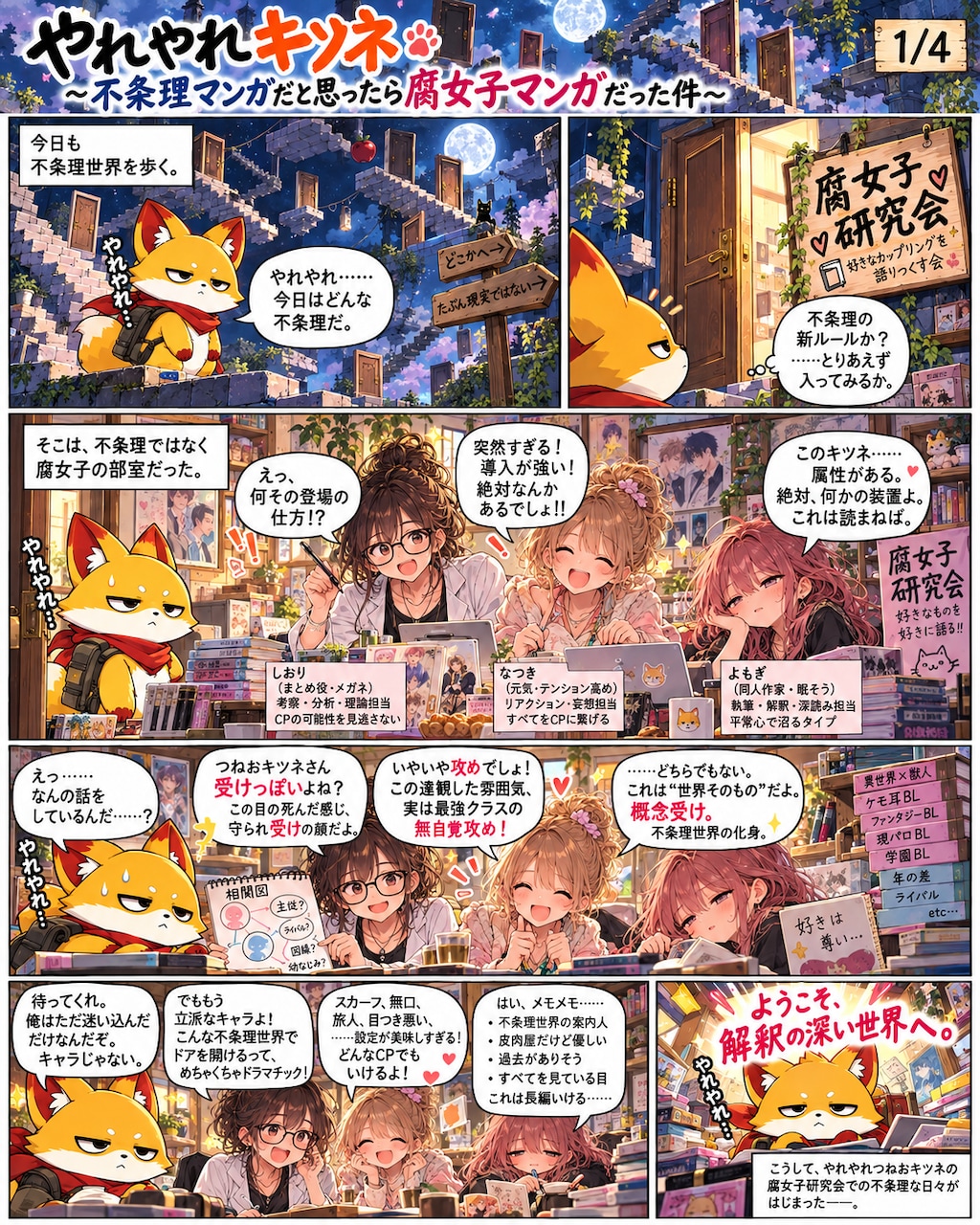 やれやれキツネ、不条理な世界の旅