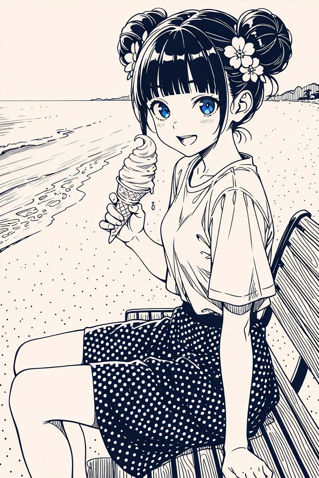かおるのおだんごちゃんスケッチ３０ | の人気AIイラスト・グラビア