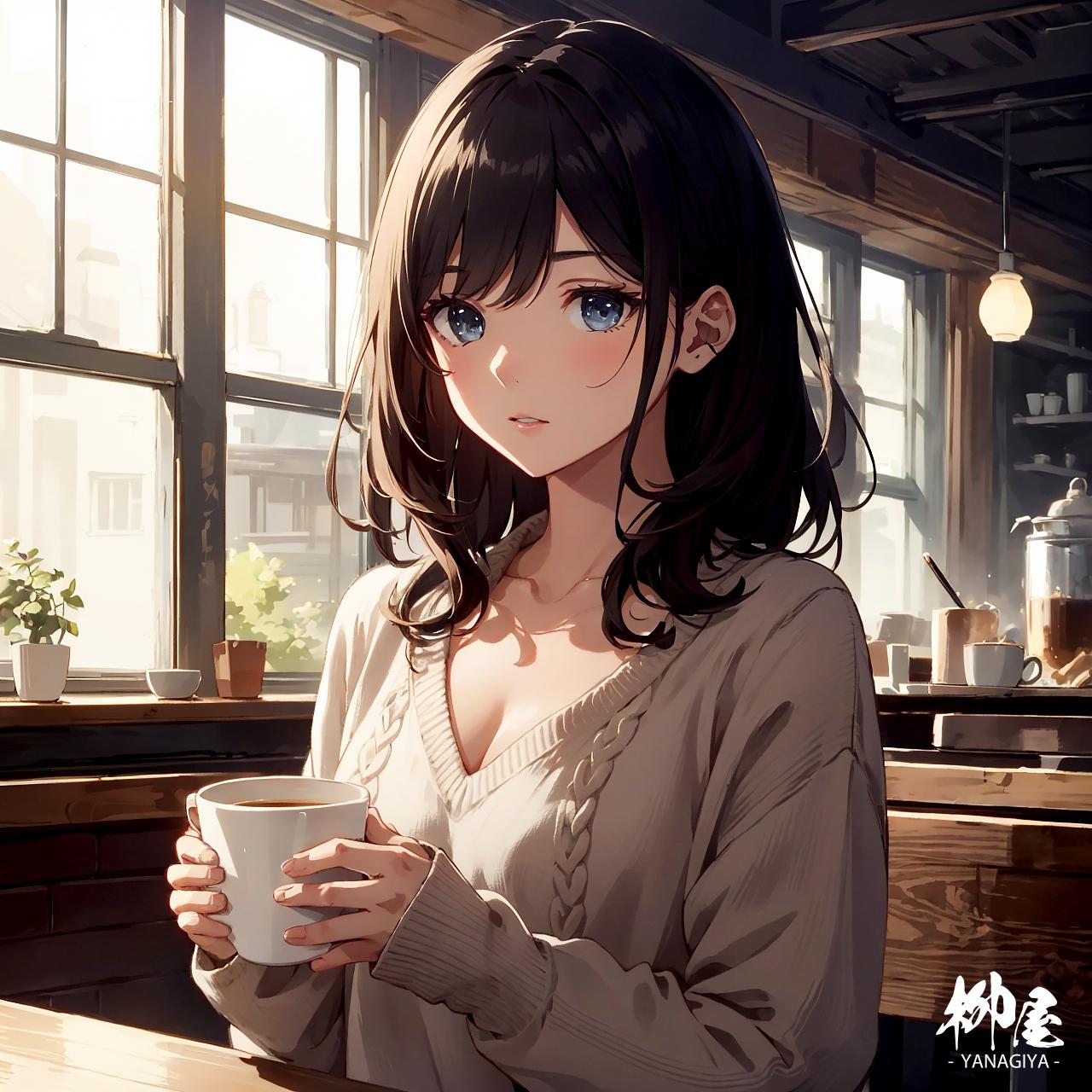 Vネックセーター