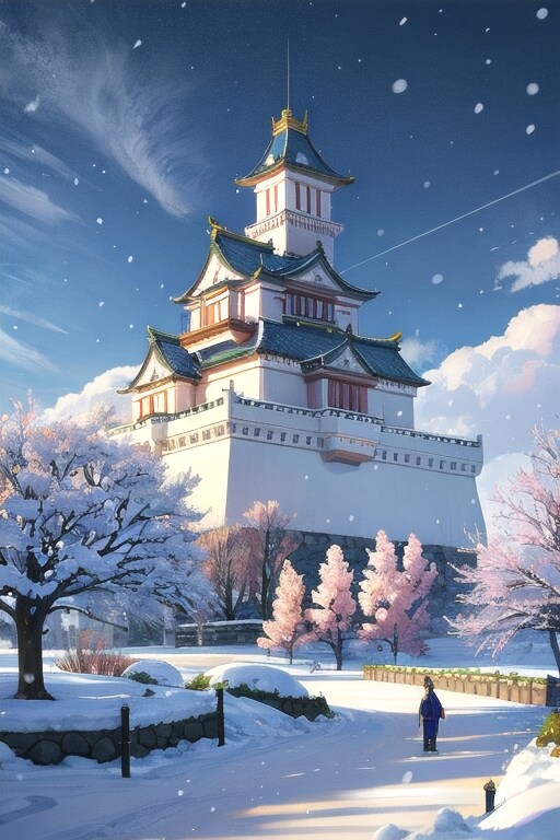降雪城郭