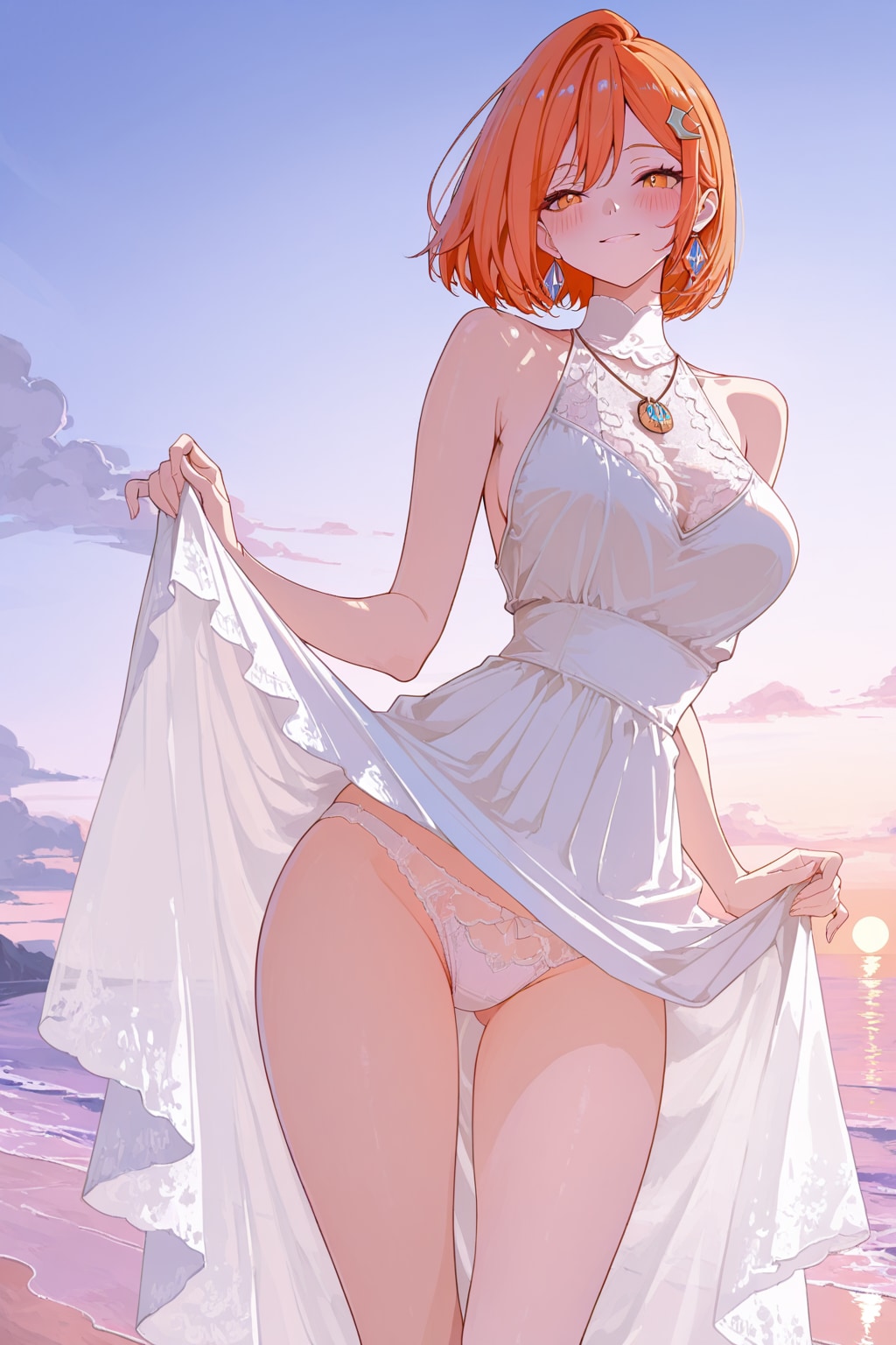 APRICOTちゃん照れ笑いたくしあげ