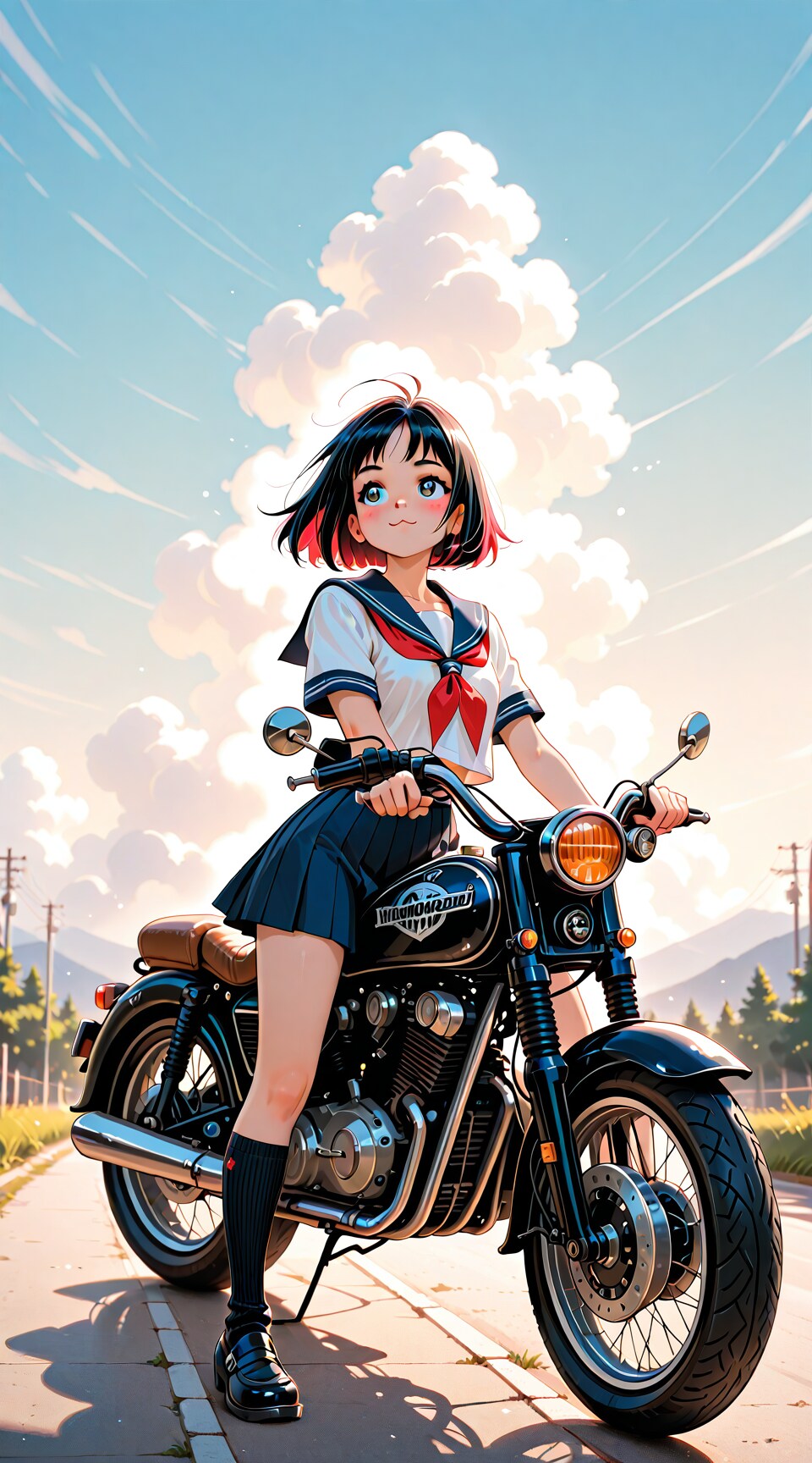 retro motorcycle,
