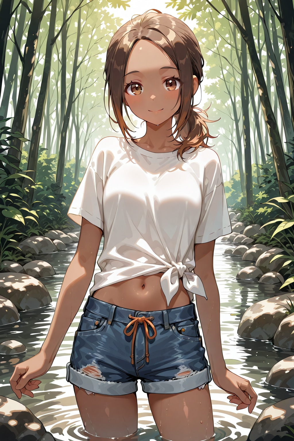 川遊び