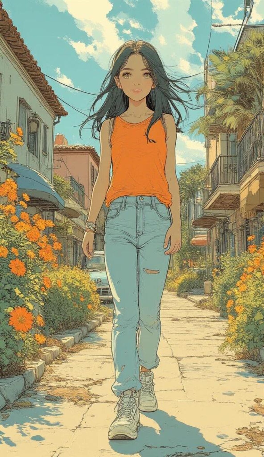 🌴AIが描く西海岸ガール！サンディエゴ名所×アニメ女子のリゾートコーデ3選💙