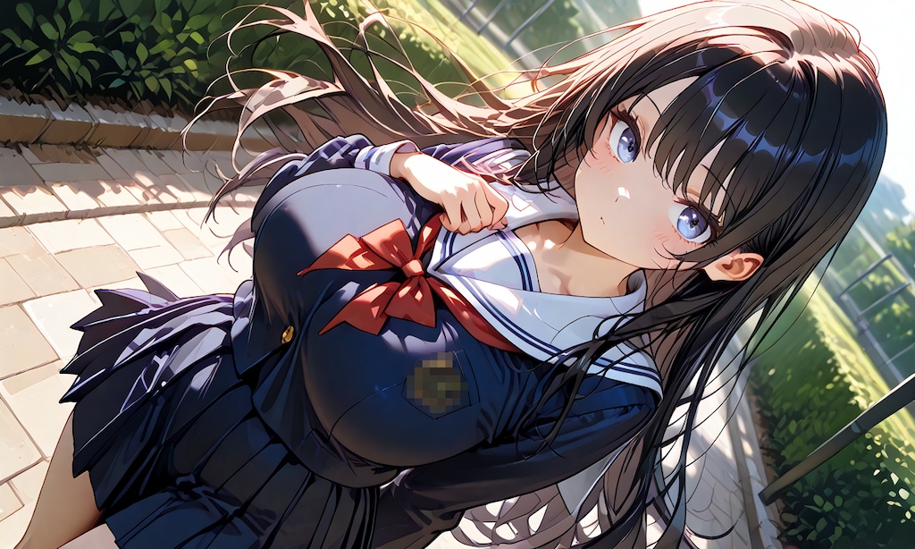 校庭と制服