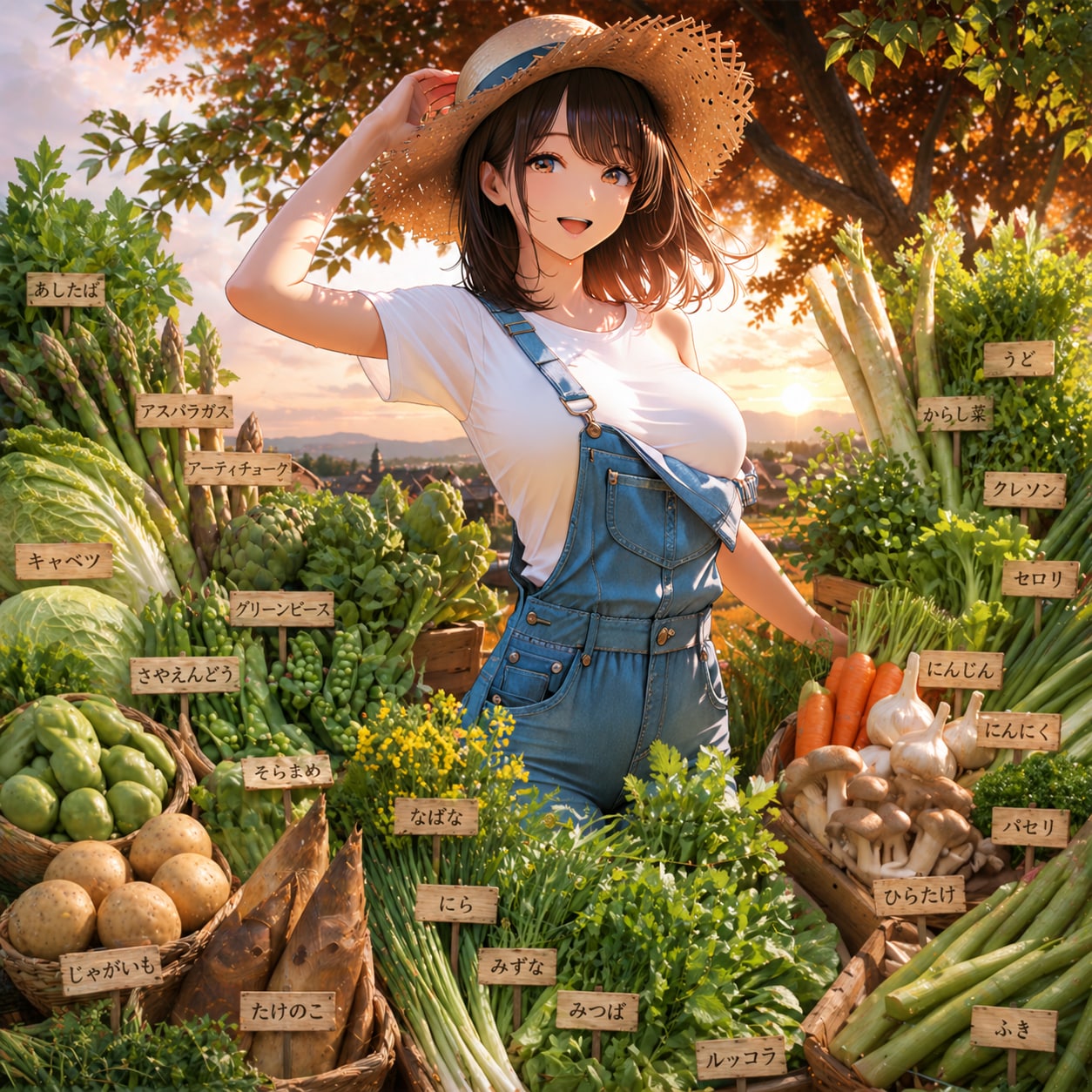 春の野菜が採れたよ！ | の人気AIイラスト・グラビア