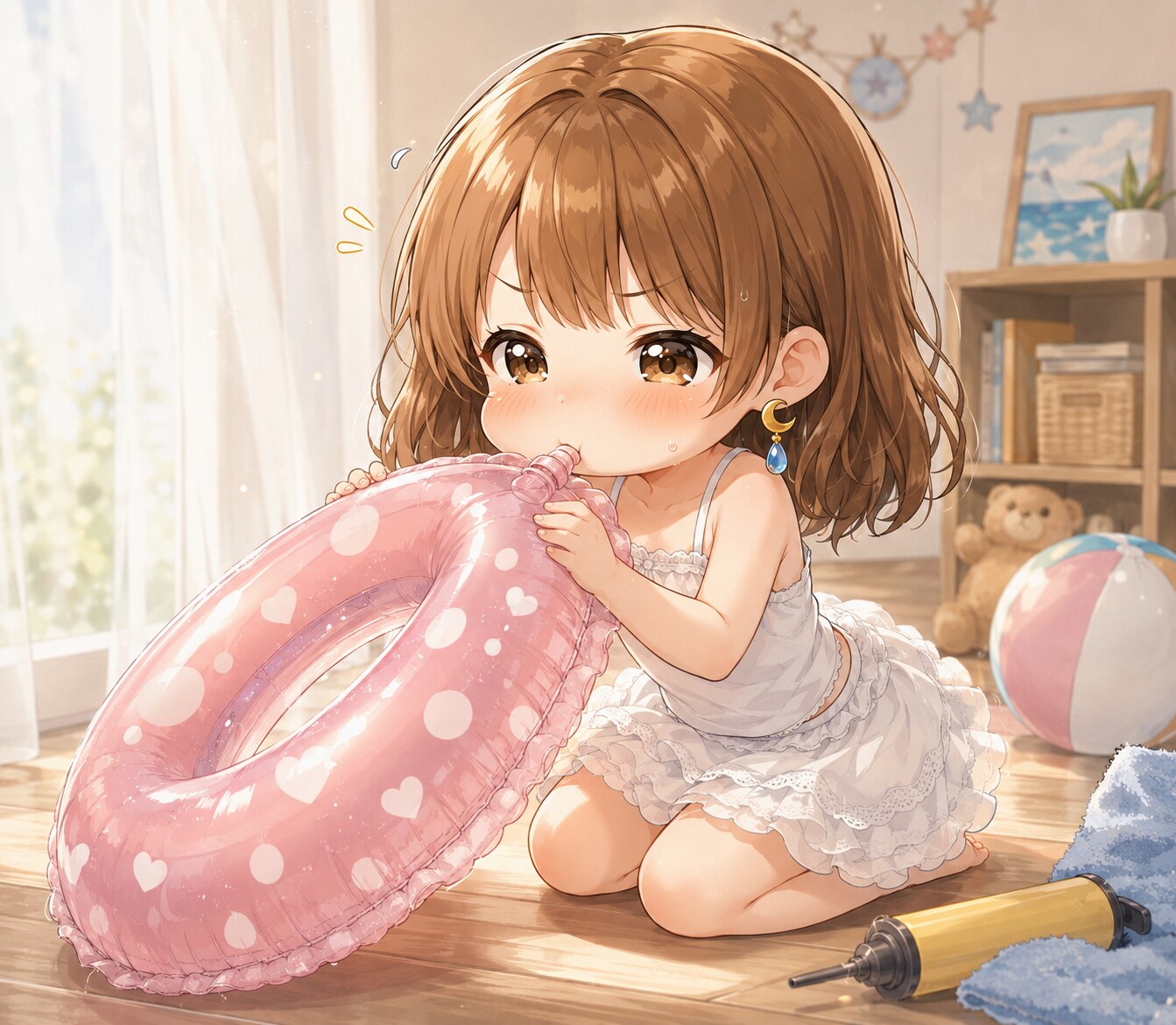 プールに行くのぉ〜