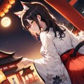 夏祭りを黒猫さんと 4枚目