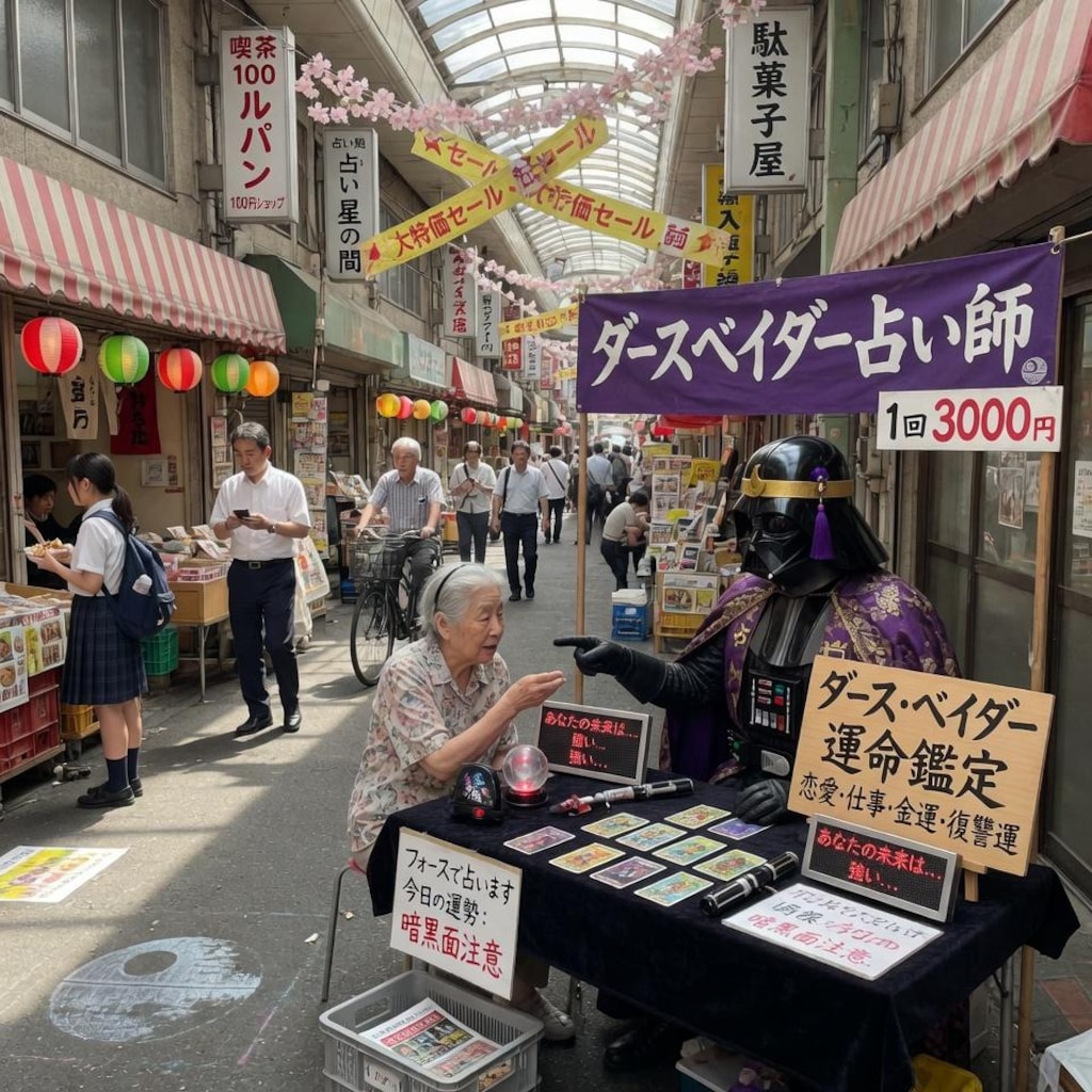 商店街の占い師