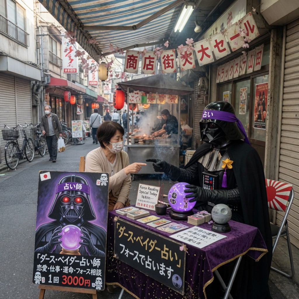 商店街の占い師