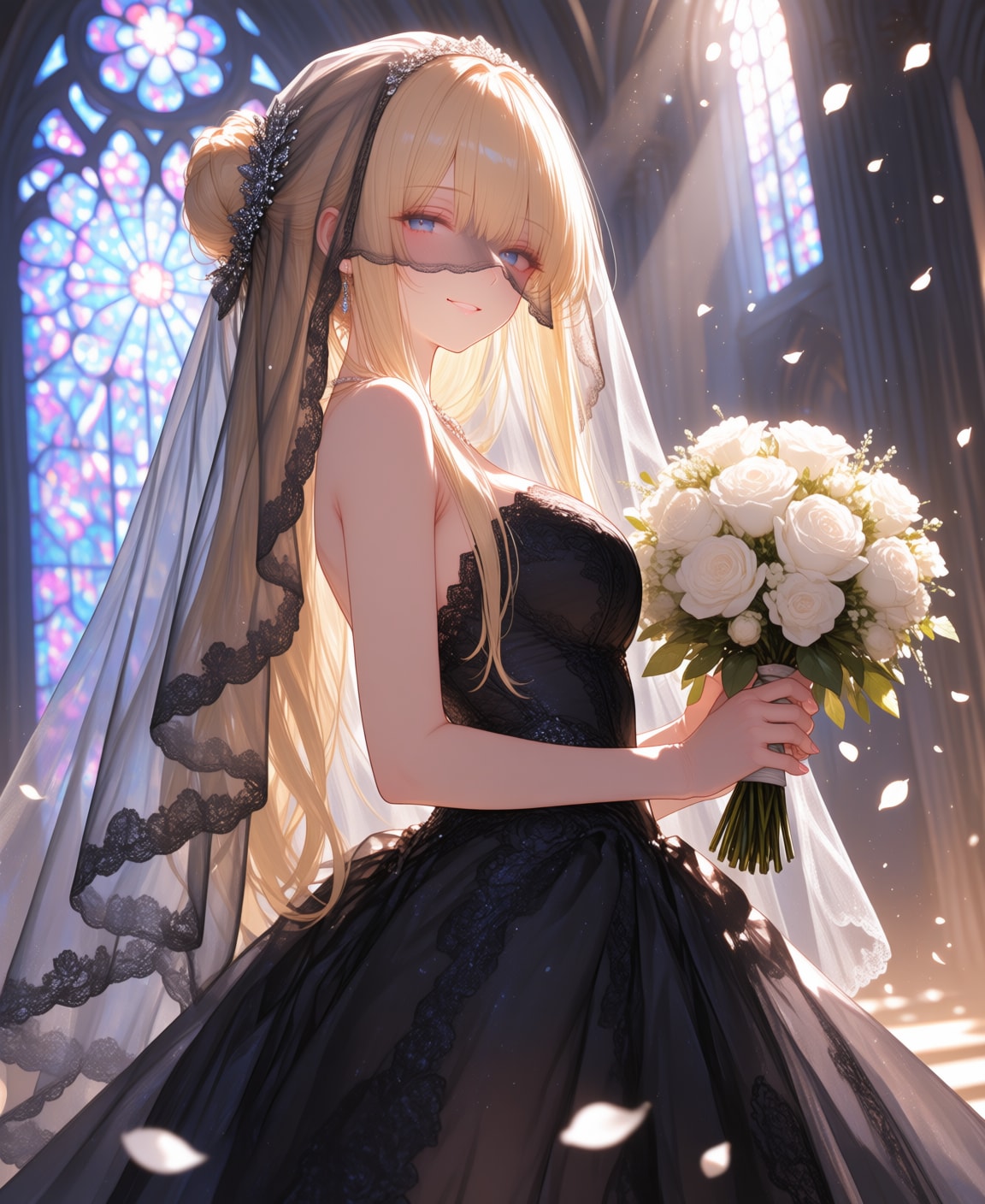 黒いウェディングドレス