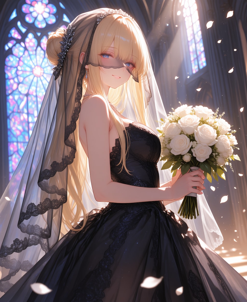 黒いウェディングドレス