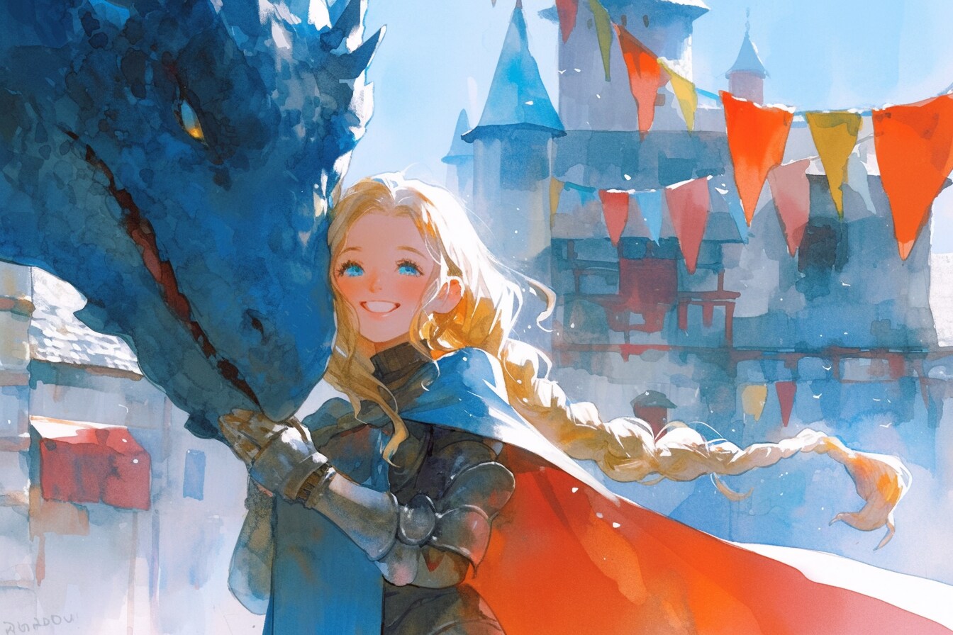 ドラゴンと少女（竜騎士）172 | の人気AIイラスト・グラビア