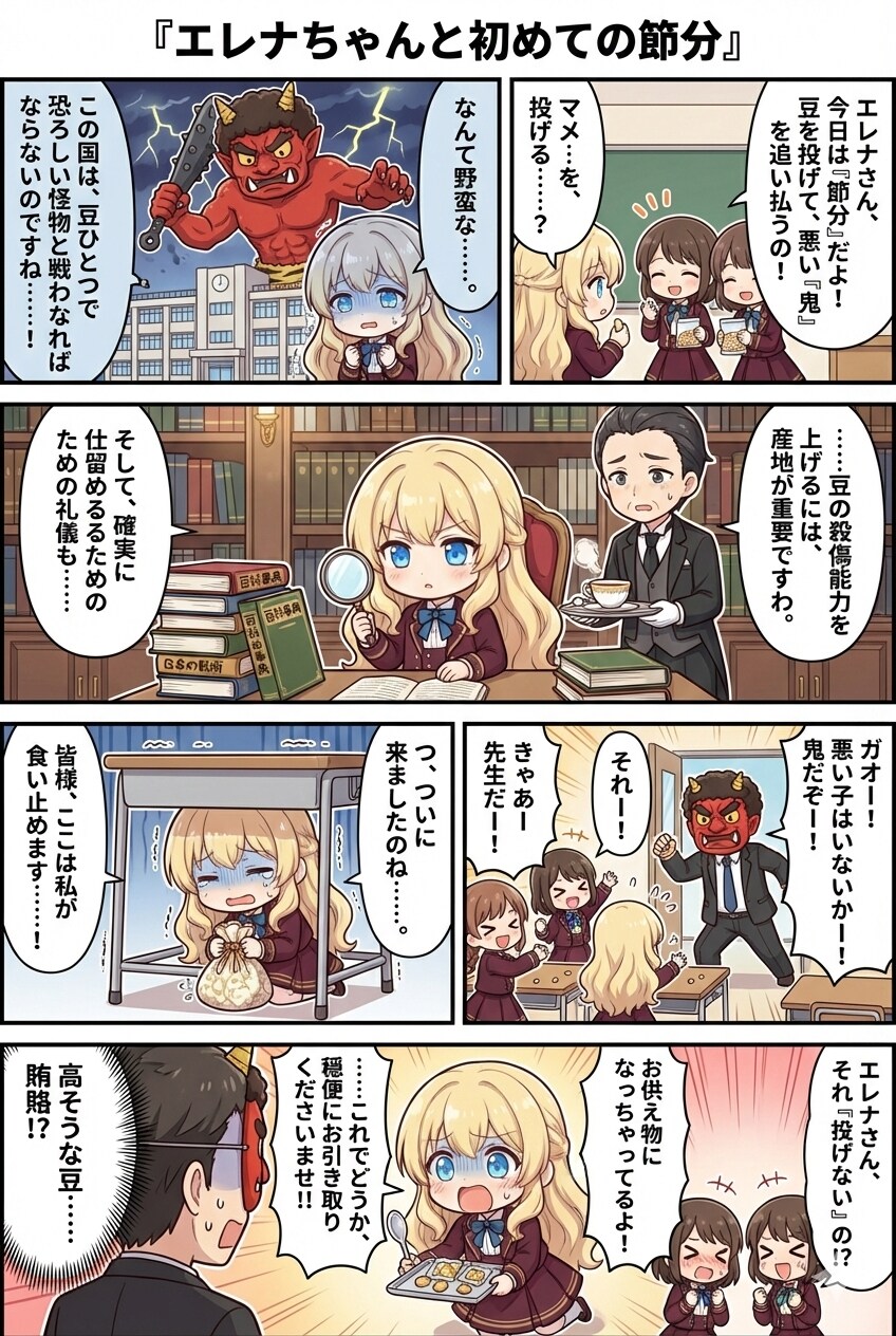 エレナちゃんと初めての節分