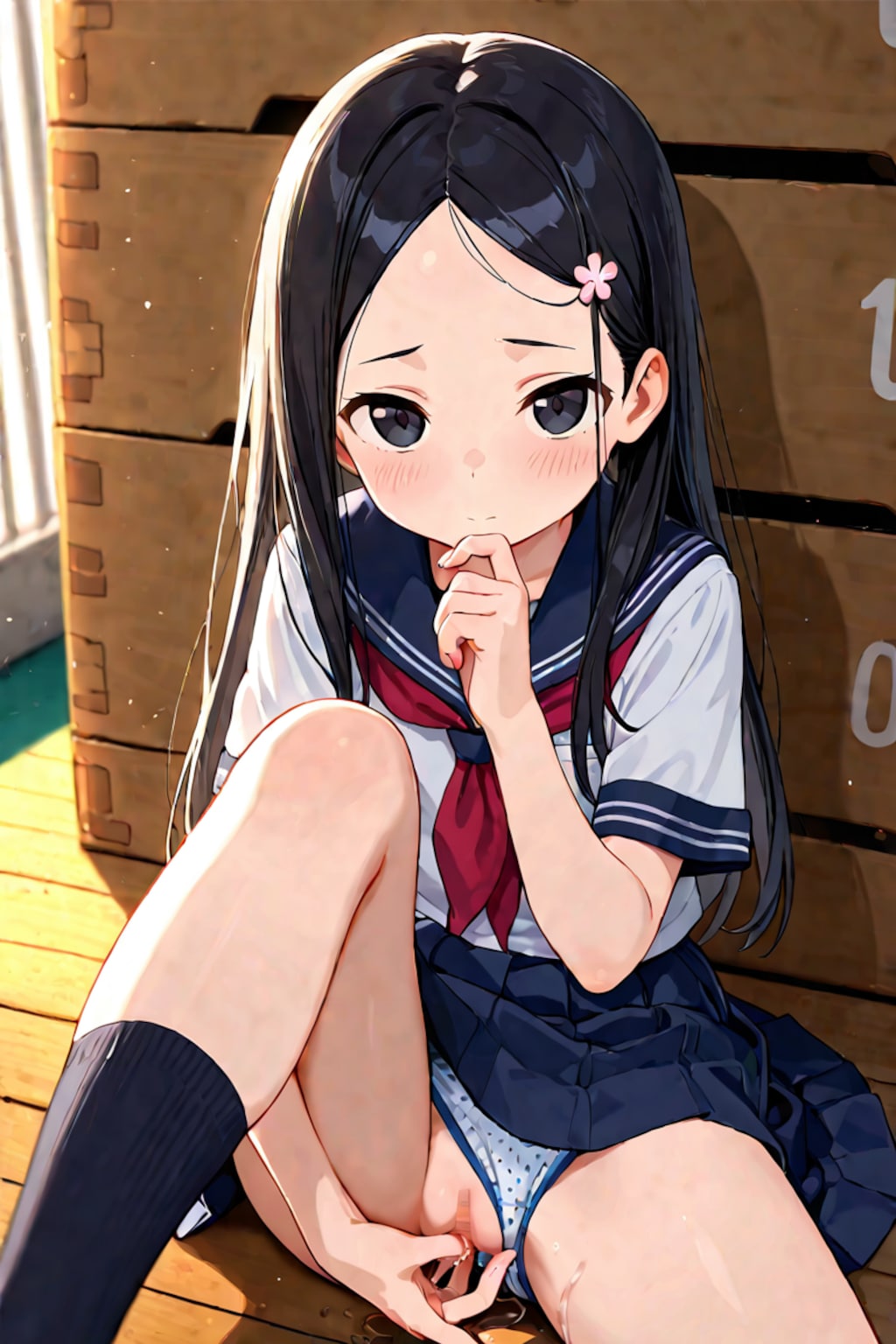 体育倉庫で見せるって