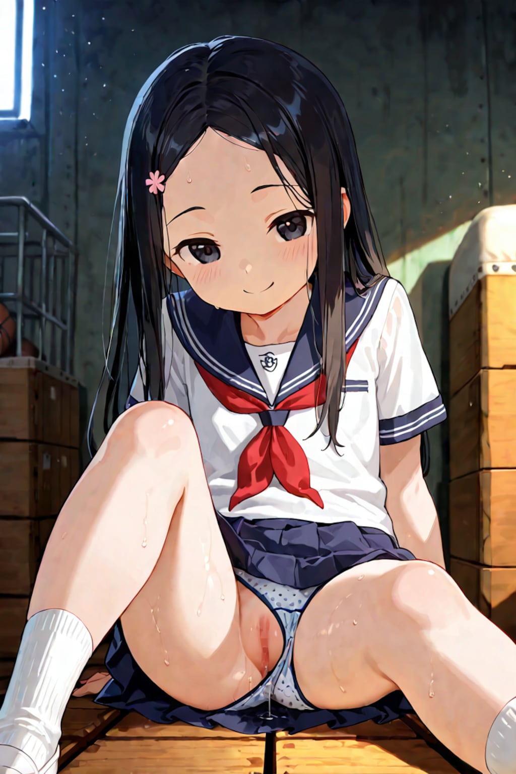 体育倉庫で見せるって