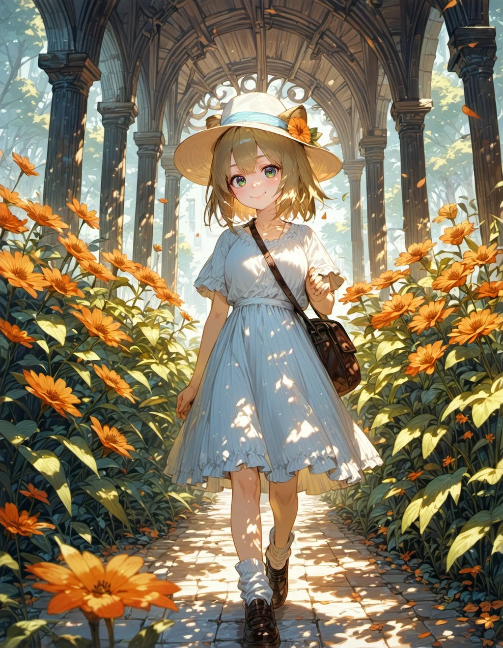 A Stroll Through Sunlit Gold